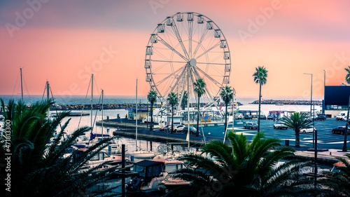 Tableau sur toile roue canet