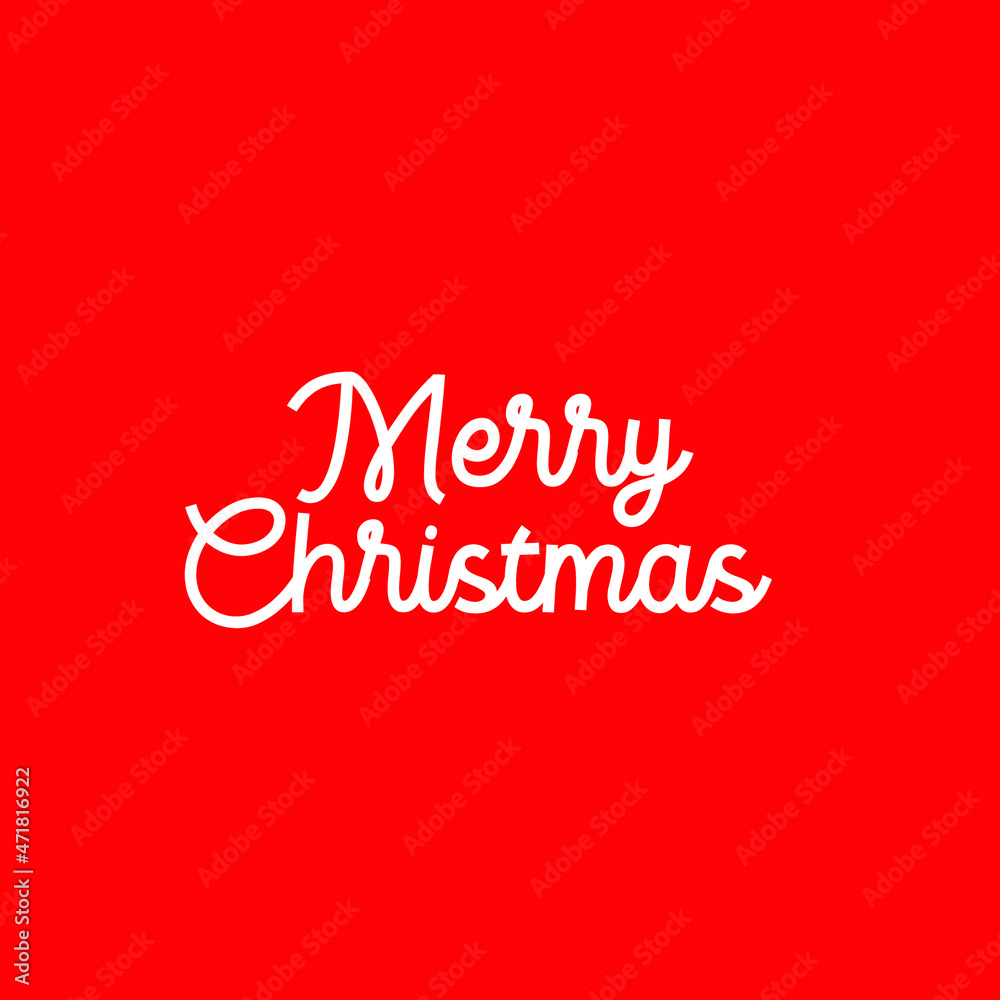Merry Christmas Template text Illustrator Design. 