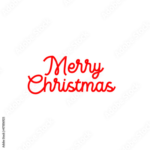 Merry Christmas Template text Illustrator Design. 
