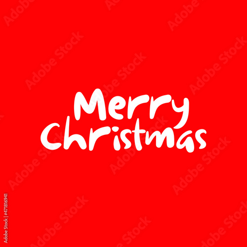 Merry Christmas Template text Illustrator Design. 
