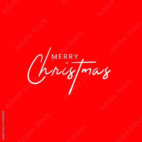 Merry Christmas Template text Illustrator Design. 