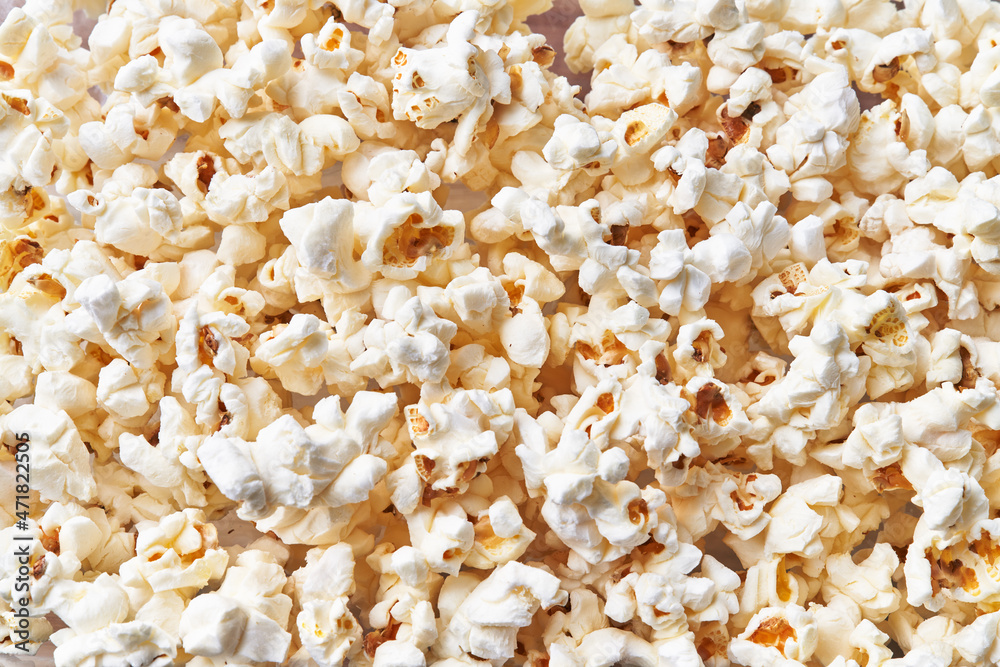  Bunch of salty popcorns texture