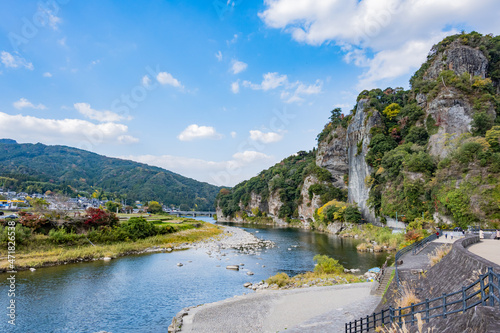 耶馬渓 - 青の洞門 - 競秀峰