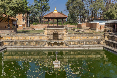 Bhandarkhal water tank in historic city Patan, Nepal photo