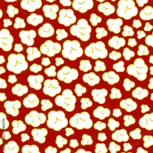 seamless popcorn pattern 
