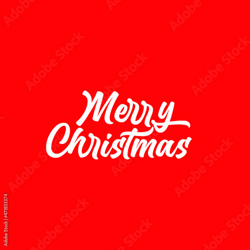 Merry Christmas Text design template