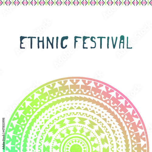Vintage Ethnic background