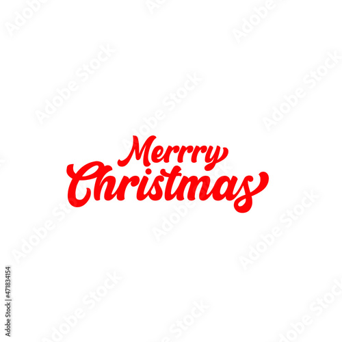 Merry Christmas Text design template
