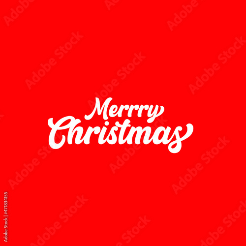 Merry Christmas Text design template