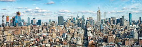Manhattan Skyline panorama, New York City, USA photo