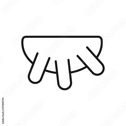 udder icon illustration isolated symbol