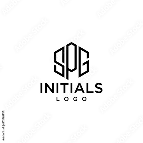 Initials letter SPG logo design monogram vector logotype template © Bayu_PJ