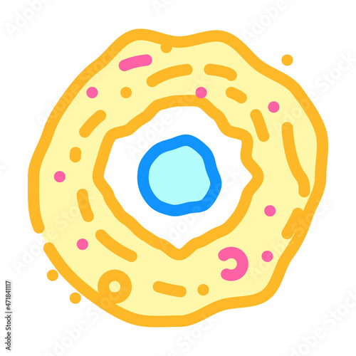 protoplanetary disk color icon vector. protoplanetary disk sign. isolated symbol illustration