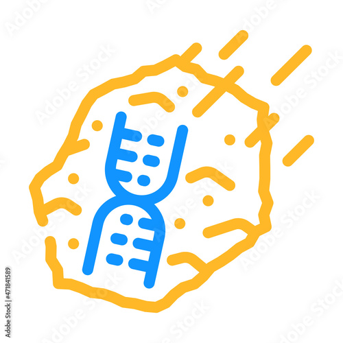 panspermia space color icon vector. panspermia space sign. isolated symbol illustration