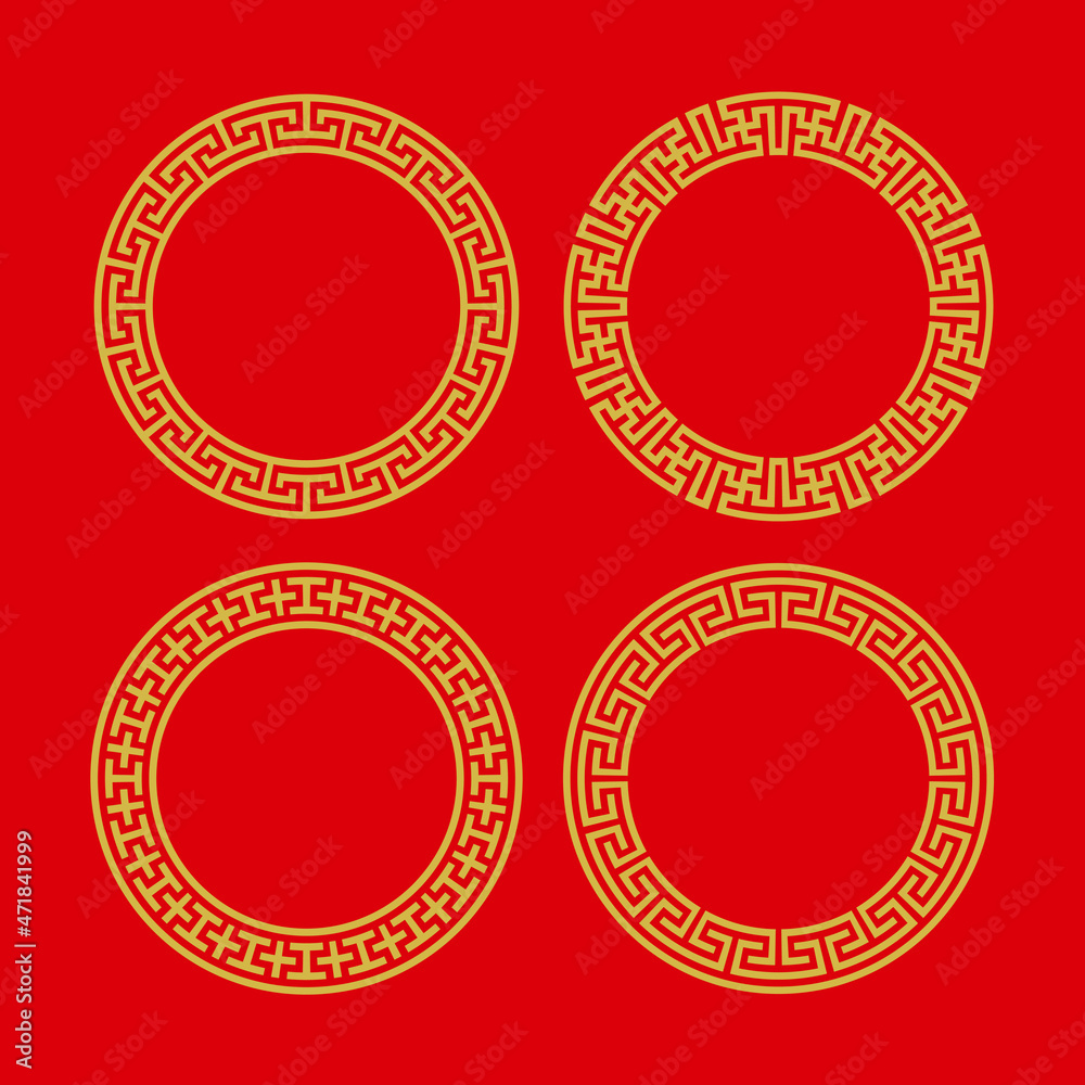 Set of vector korean borders Set of vector korean borders