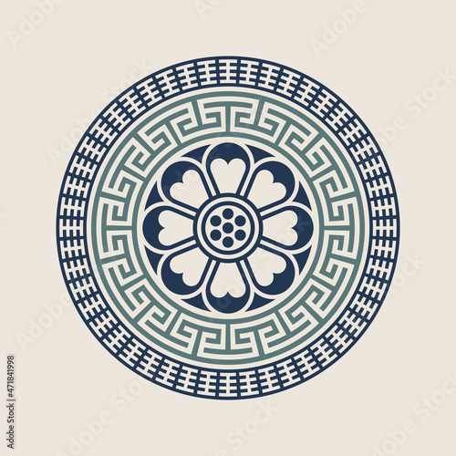 Vector image of korean ornament