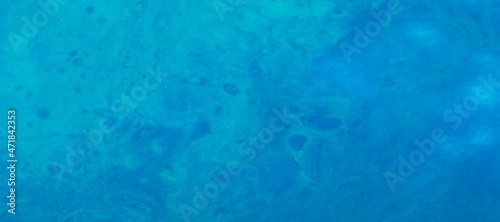 Abstract marbleized effect background. Blue creative colors. Beautiful paint. Sea marbling textures © Norsin Selmi