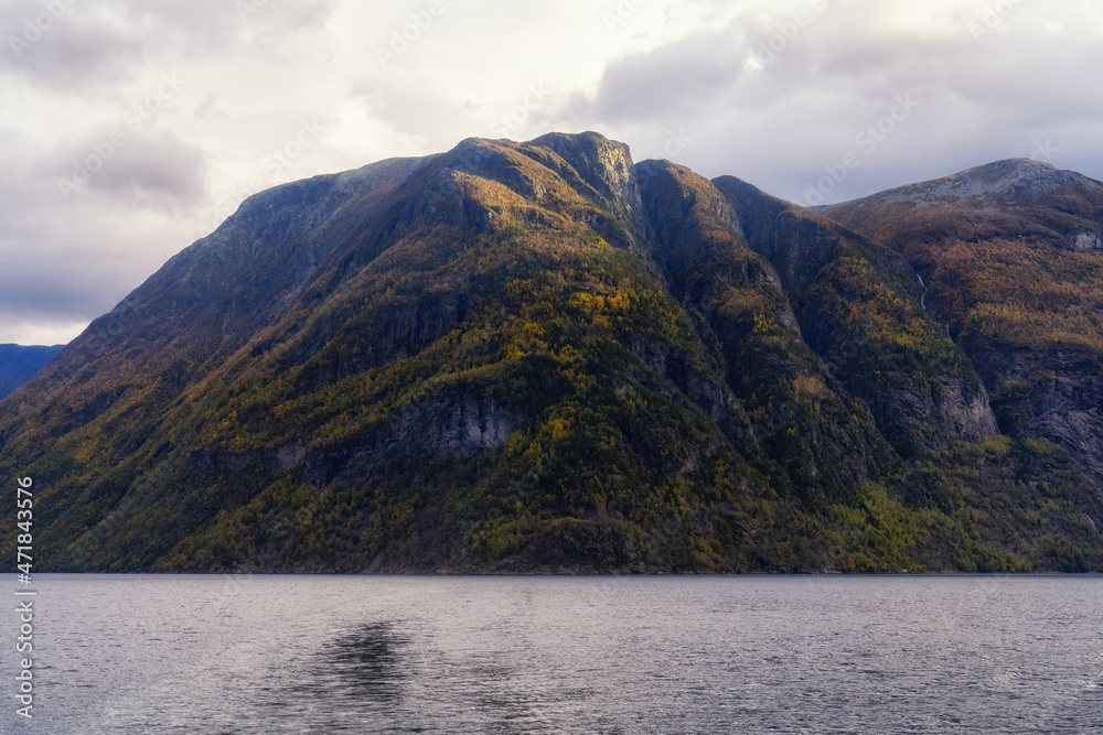 Sunnylvsfjorden, part of Storfjorden in Stranda and Fjord municipalities in region Sunnmøre, part of Geirangerfjord Sunnylvsfjorden, part of Storfjorden in Stranda and Fjord municipalities in region Sunnmøre, part of Geirangerfjord