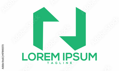 Unique font typography logo Modern and minimalist vector and abstract logo photo