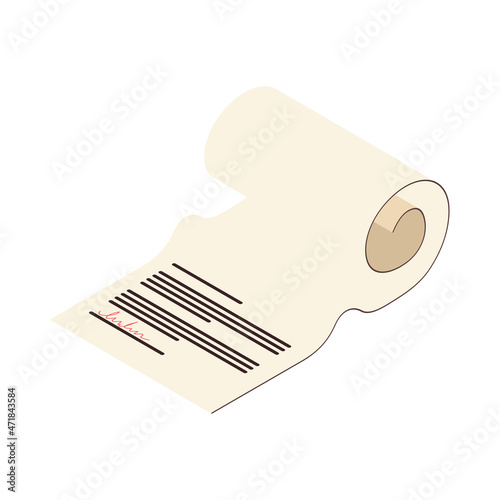 legal document with signature