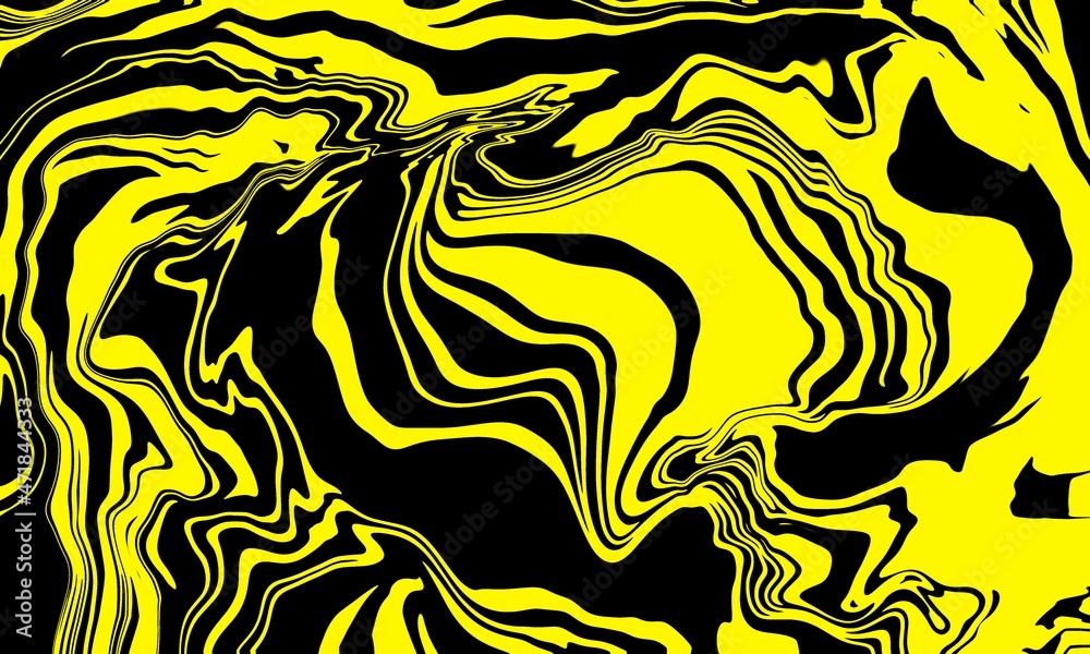 Abstract background yellow tone illustration. Marble pattern, swirls. blank backdrops.
