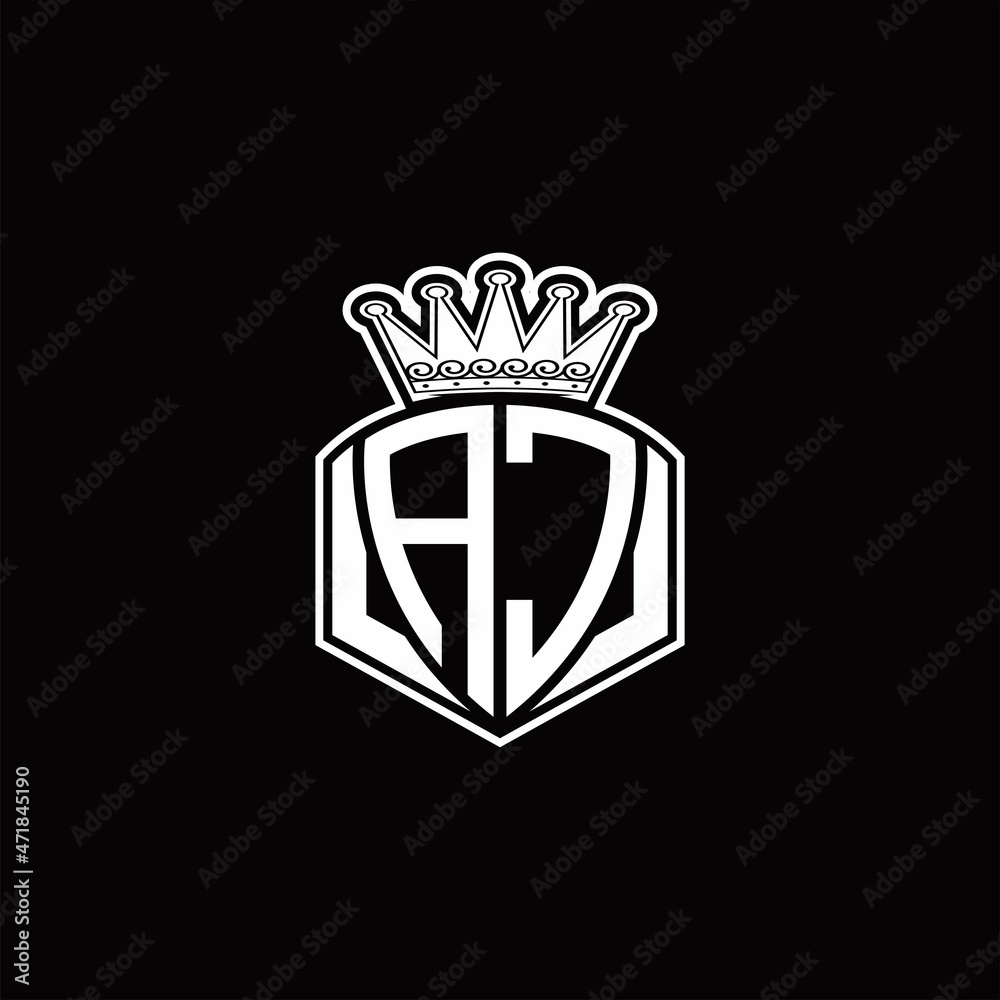 AC Logo monogram with luxury emblem shape and crown design template AC Logo monogram with luxury emblem shape and crown design template