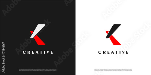 Letter K logo icon design template elements	