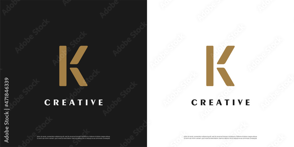 Letter K logo icon abstract design template elements Letter K logo icon abstract design template elements