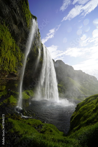 waterfall in south iceland 