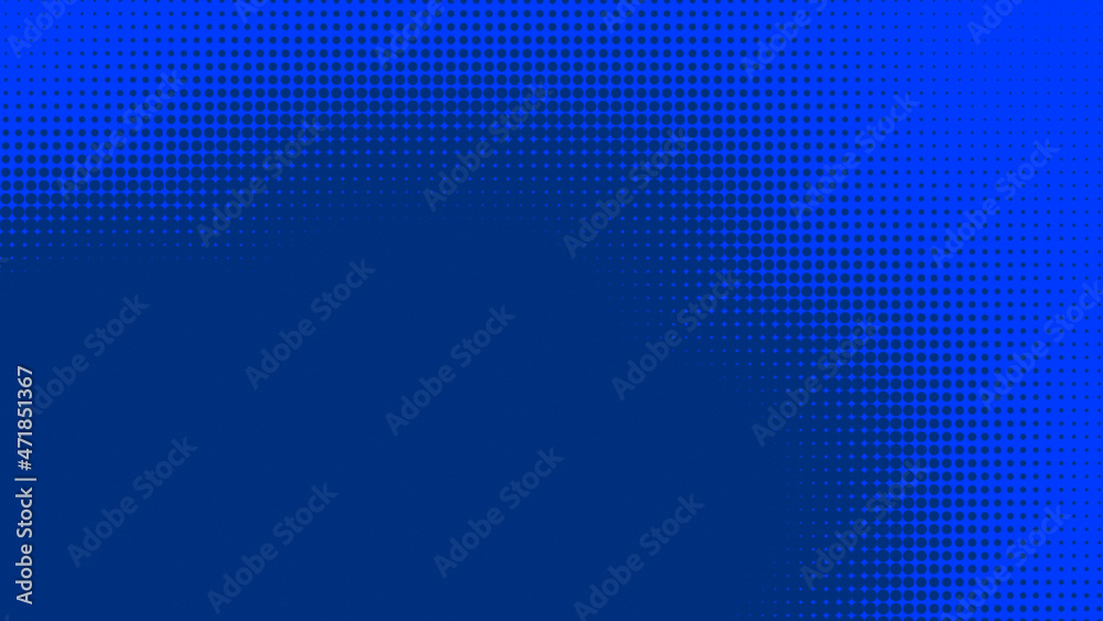 Dots halftone blue color pattern gradient texture with technology digital background. Dots pop art comics style with summer concept design. Dots halftone blue color pattern gradient texture with technology digital background. Dots pop art comics style with summer concept design.