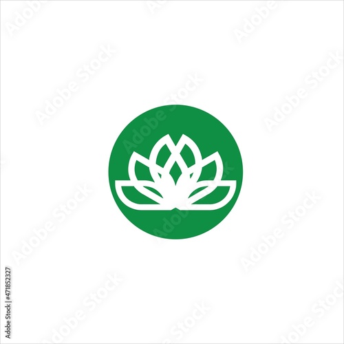 yoga logo vector lotus template