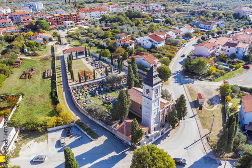 An aerial view of Peroj, Istria, Croatia © burnel11