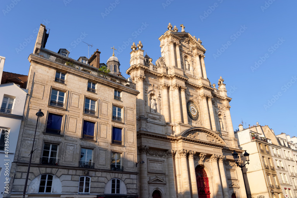 Saint-Paul Saint-Louis church in the 4th arrondissement of Paris city