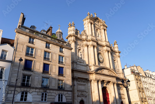 Saint-Paul Saint-Louis church in the 4th arrondissement of Paris city © hassan bensliman