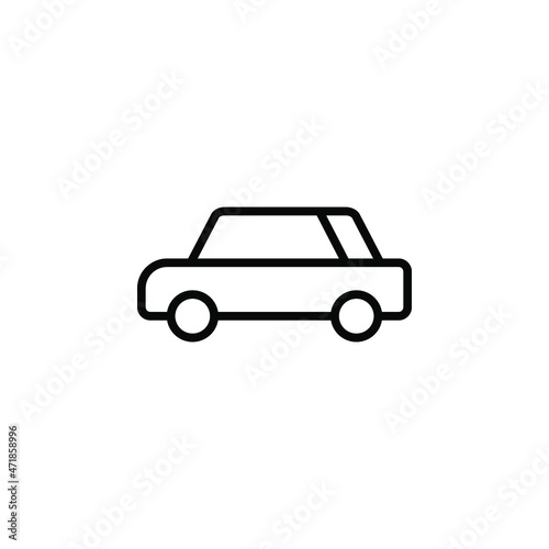 Vehicle, Car, Automobile, Transportation, Travel, Transport Line Icon, Vector, Illustration, Logo Template. Suitable For Many Purposes.