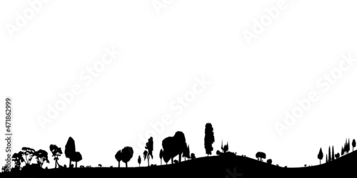 Wooded Foreground SIlhouette