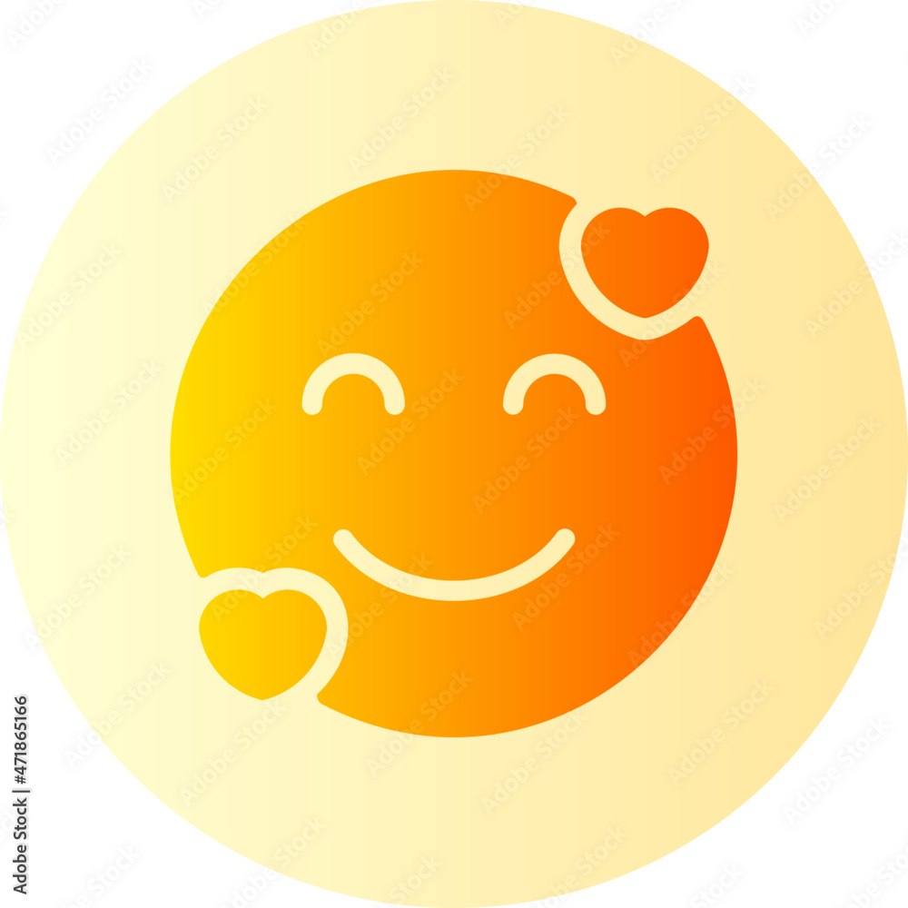 Fototapeta premium love gradient icon