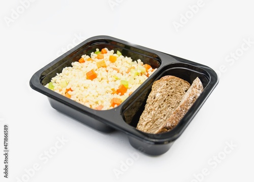 Simple meal in box
