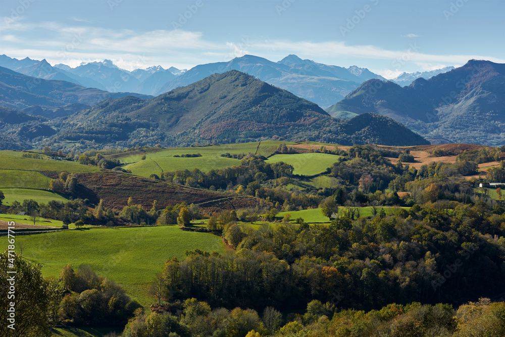 Piémont pyrénéens en été
