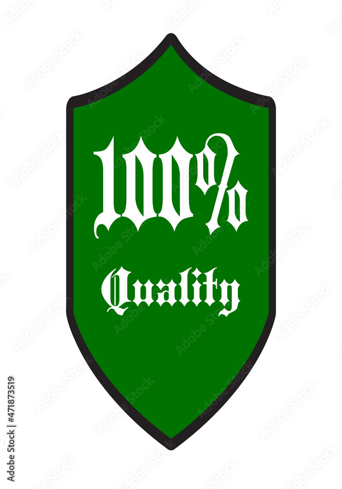 100 Percent Quality Green Shield 100 Percent Quality Green Shield