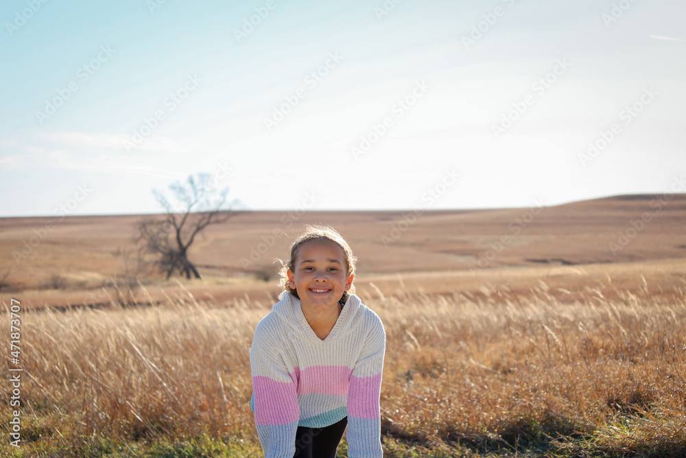 Girl Stretching 