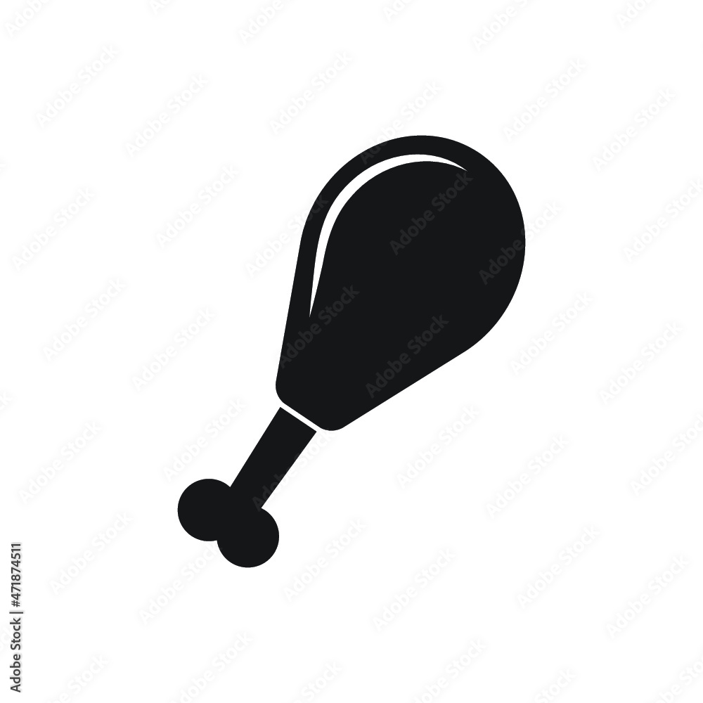 Chicken leg icon food Chicken leg icon food