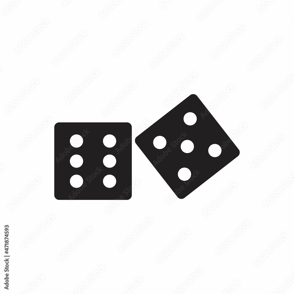 Dice icon. logo illustration. isolated sign symbol Dice icon. logo illustration. isolated sign symbol