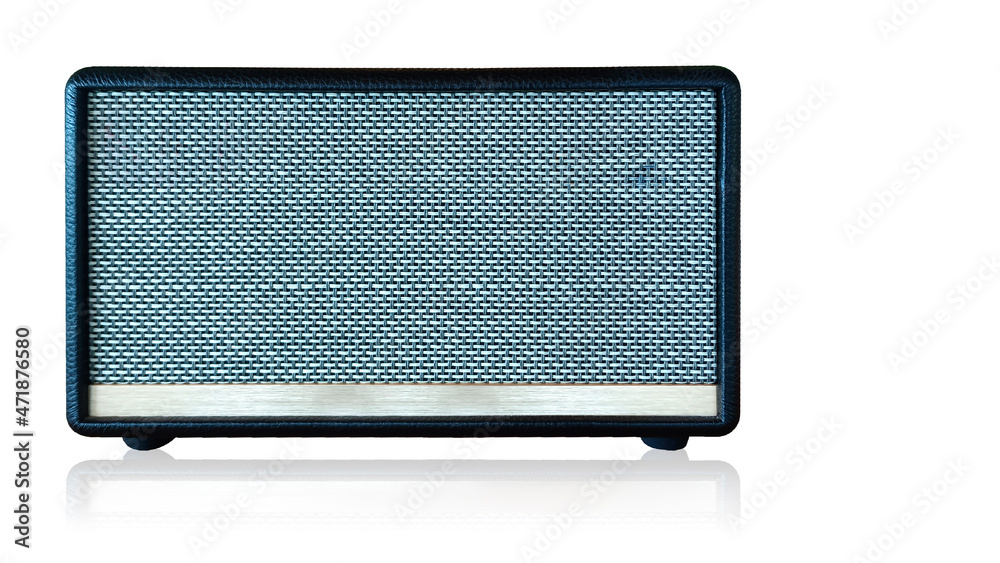 front view black radio technology on white background, object, fashion, copy space front view black radio technology on white background, object, fashion, copy space