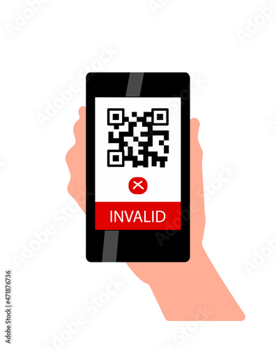 qr code on smartphone