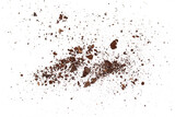 rusty dust on white background