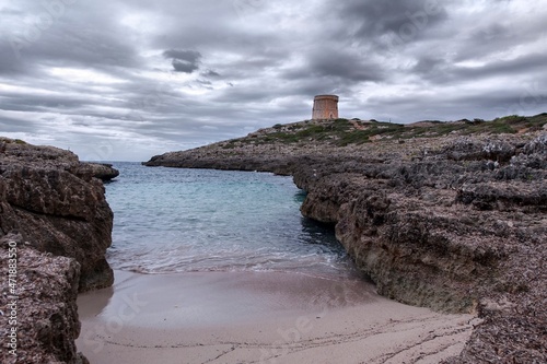 Alcaufar Tower in Menorca - Spain. photo