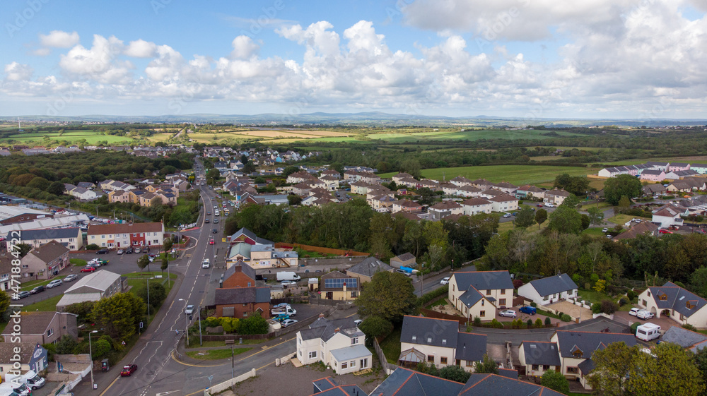 Fototapeta premium aerial view of Medway
