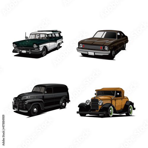 classic car vector