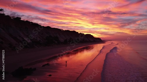 Sunrise Algarve coastline (Portugal)